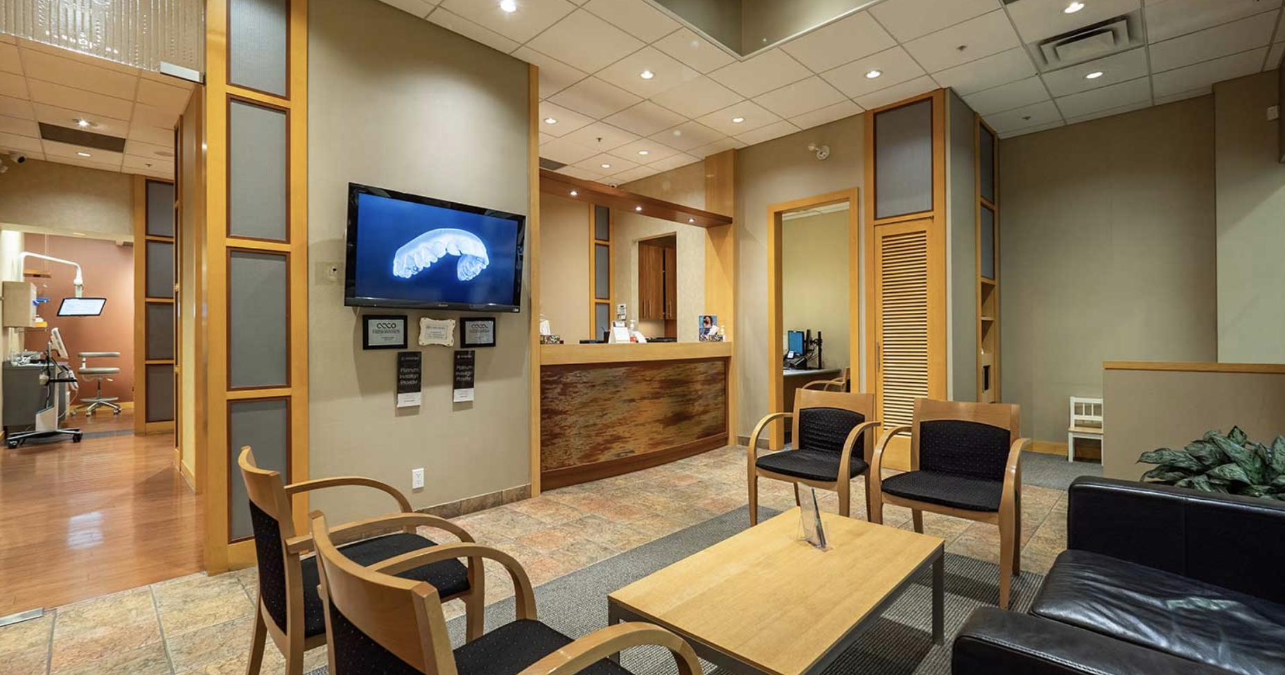 Madison Centre Family Dental reception area